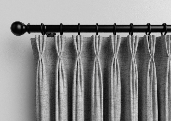 Melrose (Blackout), Wool Grey - Made to Measure Curtains - Image 11